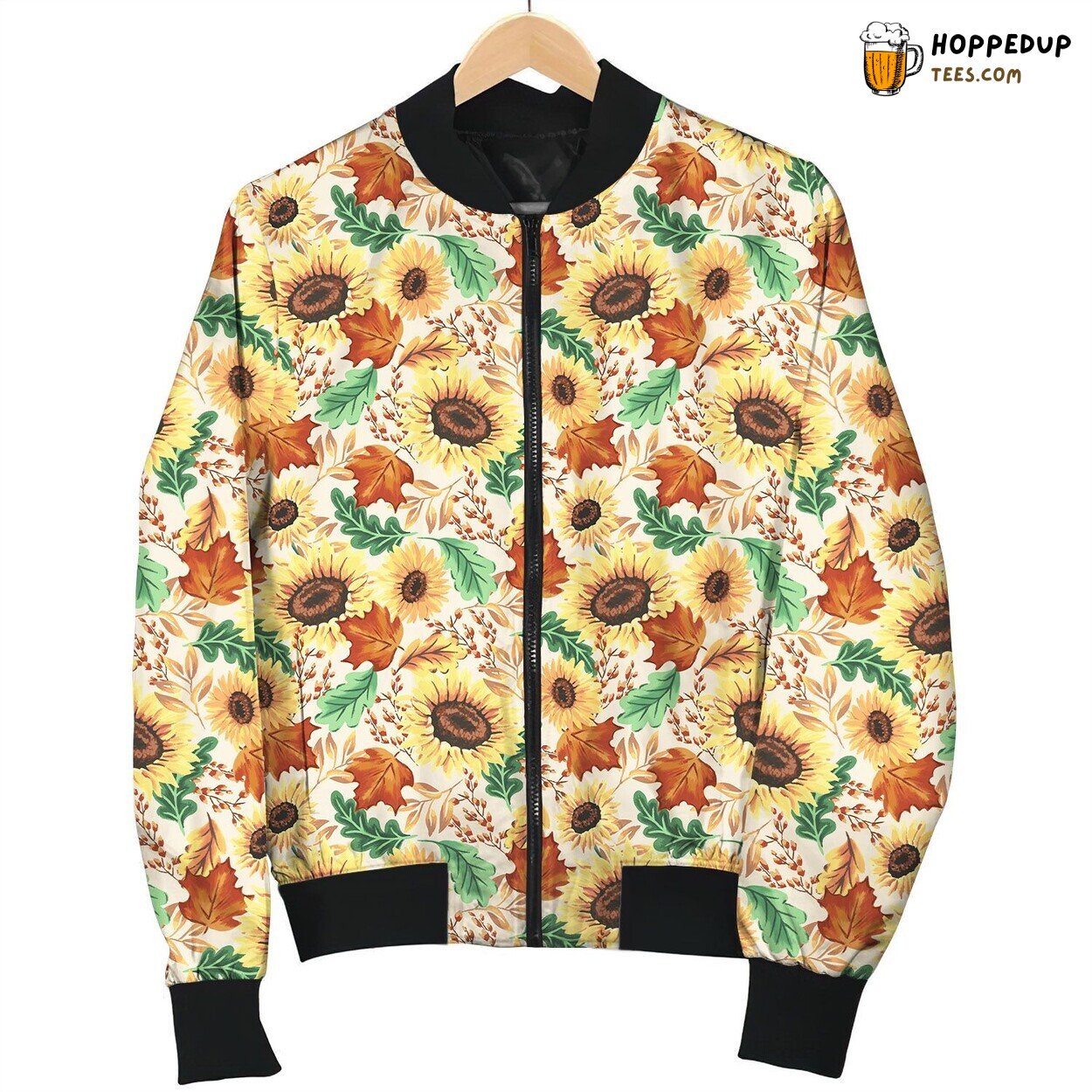 Sunflower On Fall Bomber Jacket