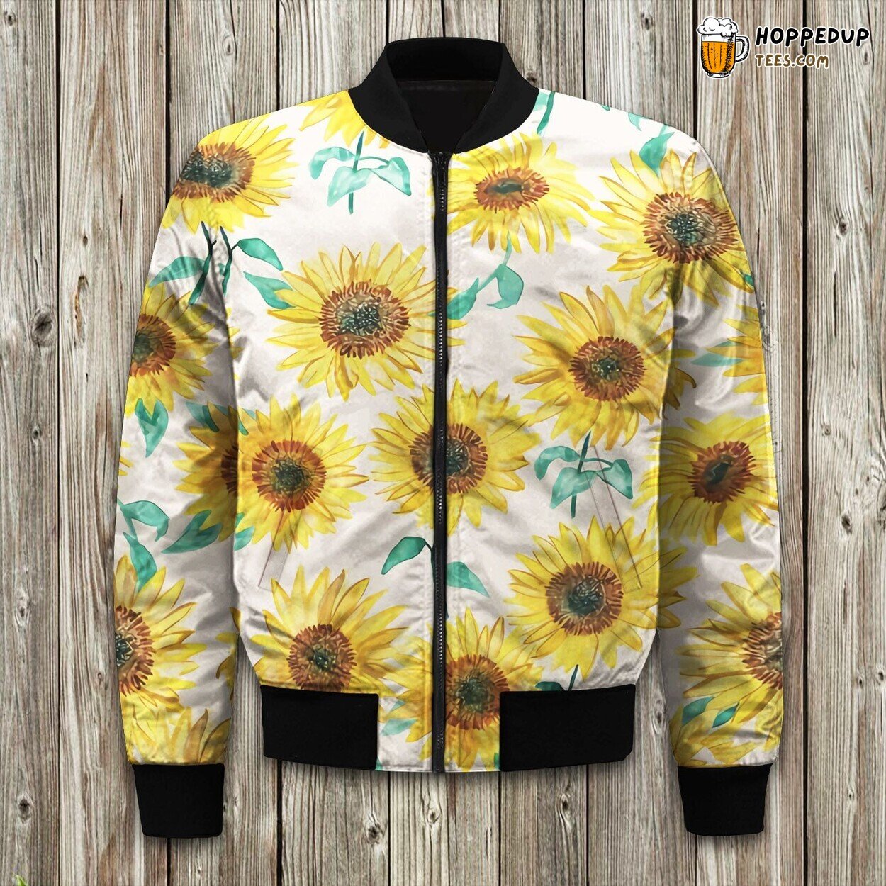 Sunflower Vcf Pattern Winter Jacket Bomber Tailored Ultimate Cold Season Look