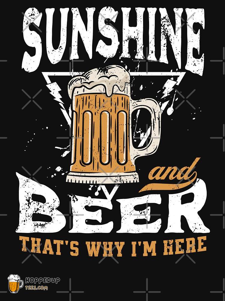 Sunshine Beer Why I’m Here Retro Summer Vacation Tee HU