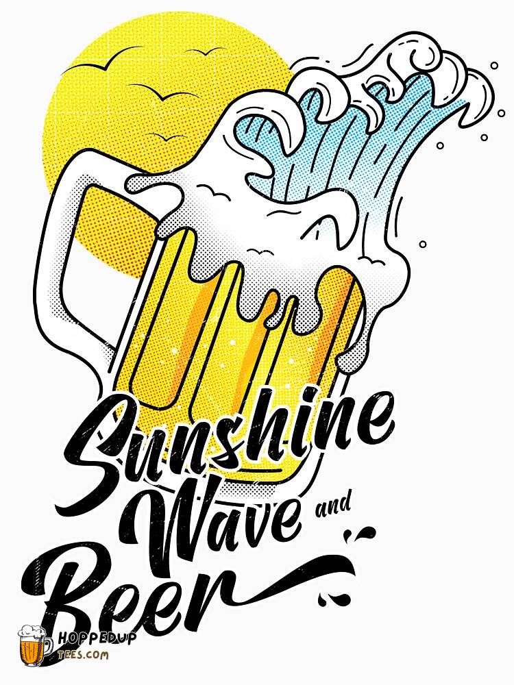 Sunshine Wave Beer Summer Classic Tee HU