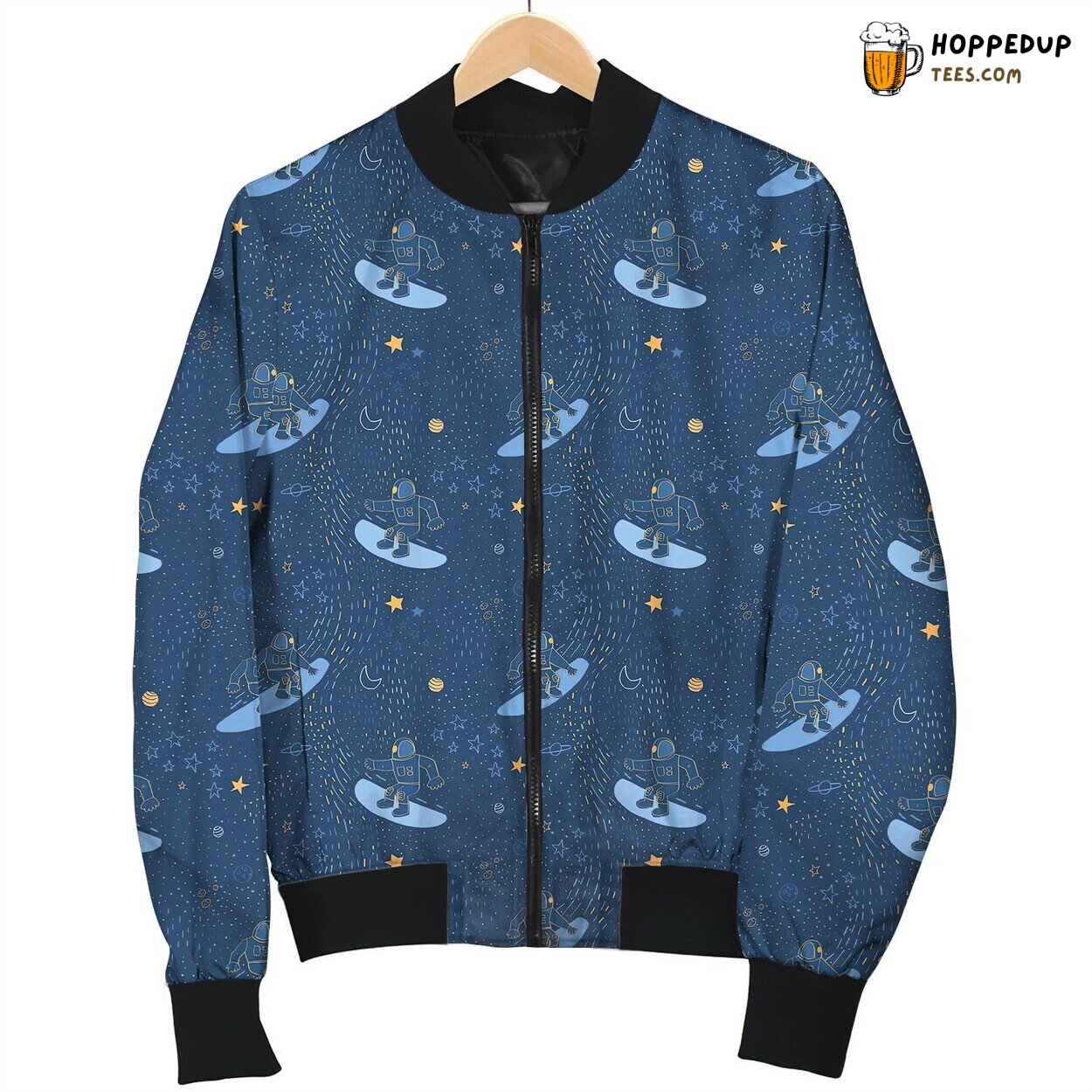 Surfing Astronaut Bomber Jacket