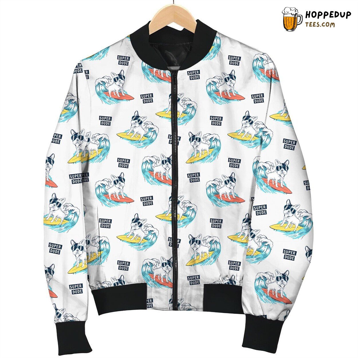 Surfing Super Dude Bomber Jacket