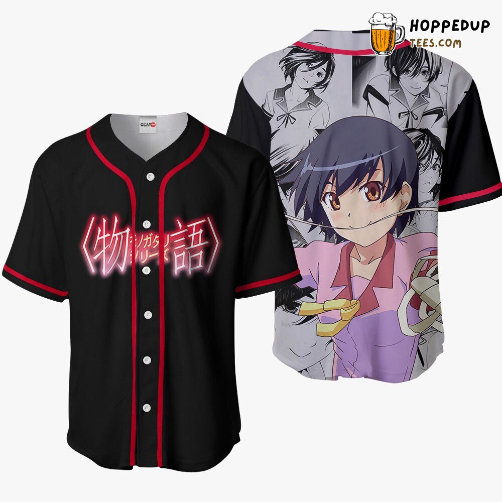 Suruga Kanbaru Unique Anime Baseball Jersey Shirt Distinctive Design