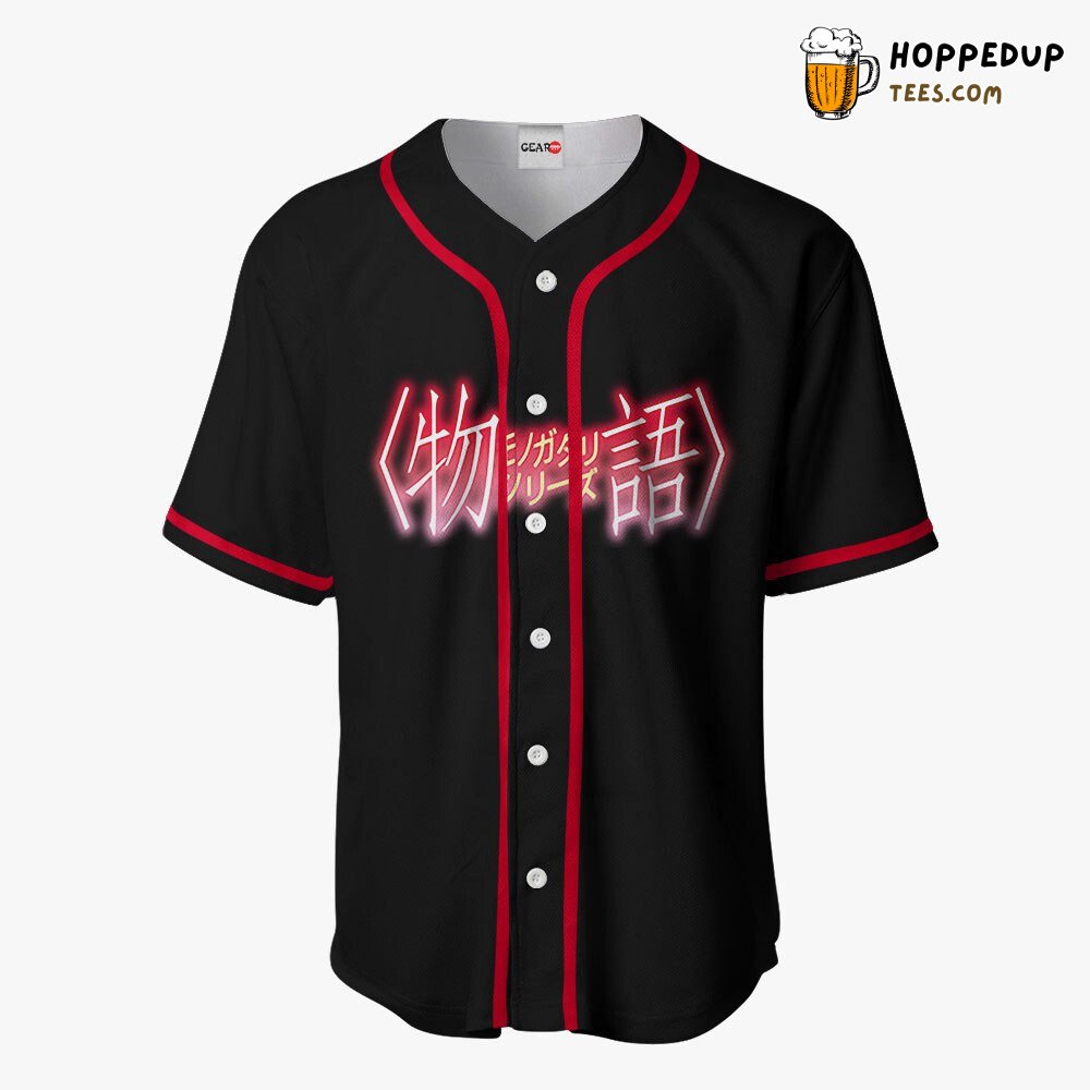 Suruga Kanbaru Unique Anime Baseball Jersey Shirt Distinctive Design
