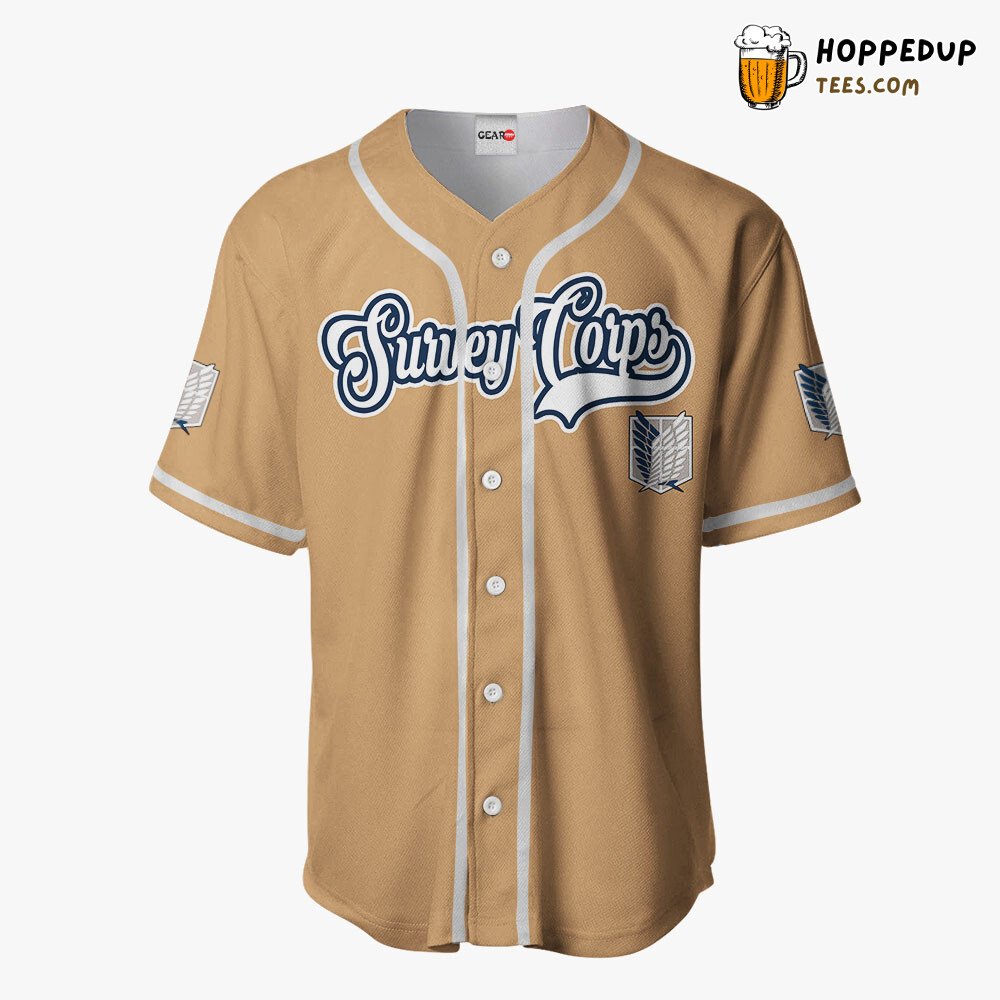 Survey Corps Anime Baseball Jersey Shirt Distinctive Unique Design