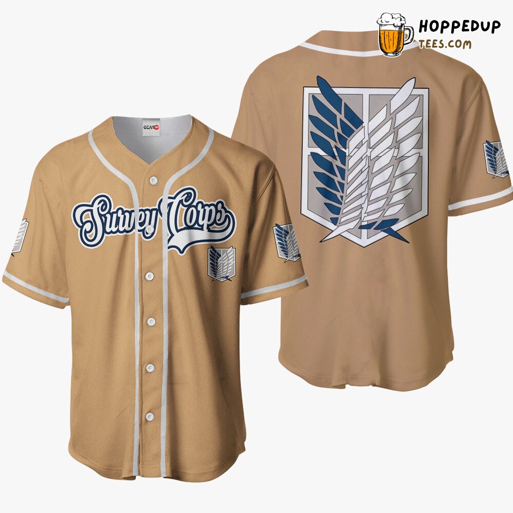 Survey Corps Anime Baseball Jersey Shirt Distinctive Unique Design