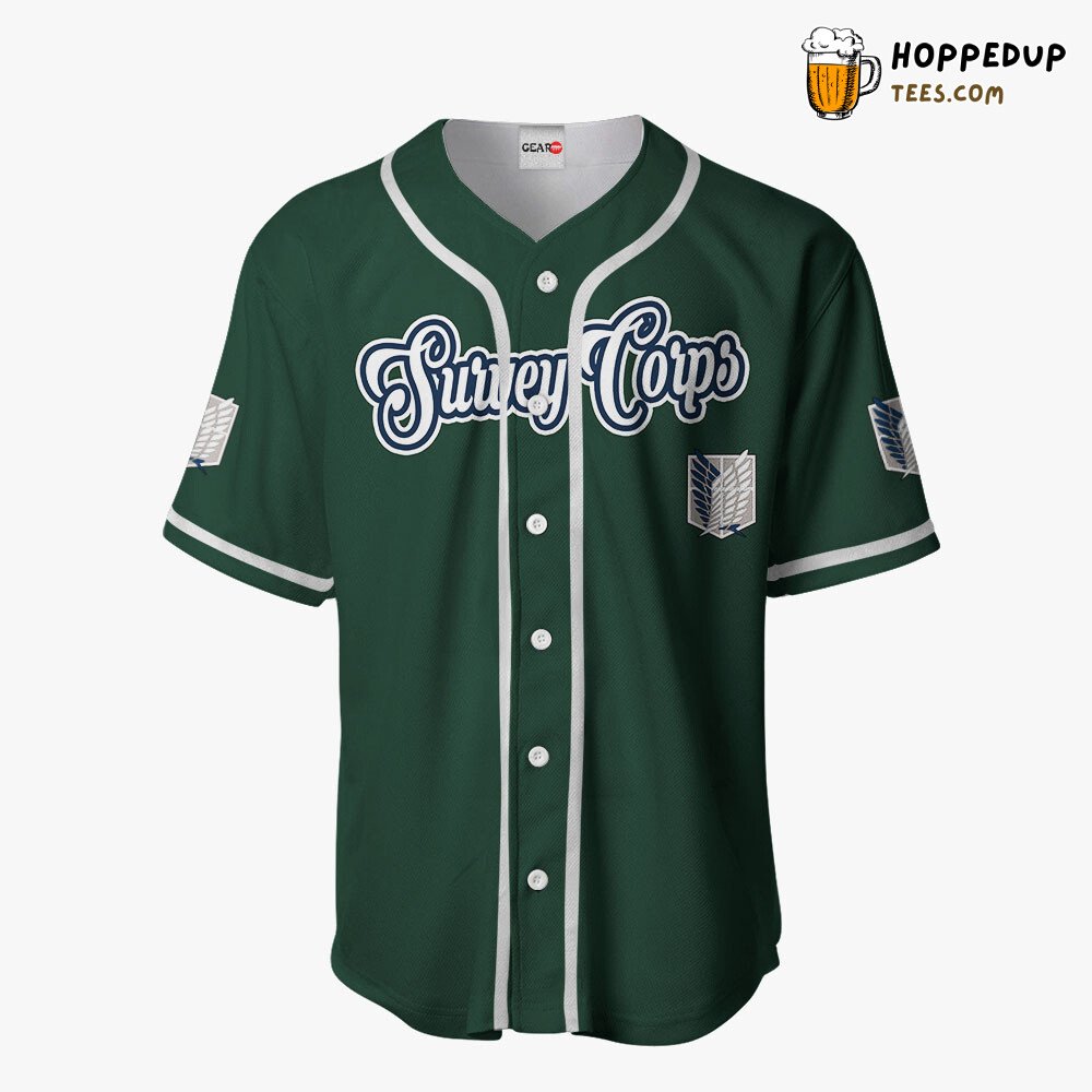 Survey Corps Distinctive Anime Baseball Jersey Unique Style Design