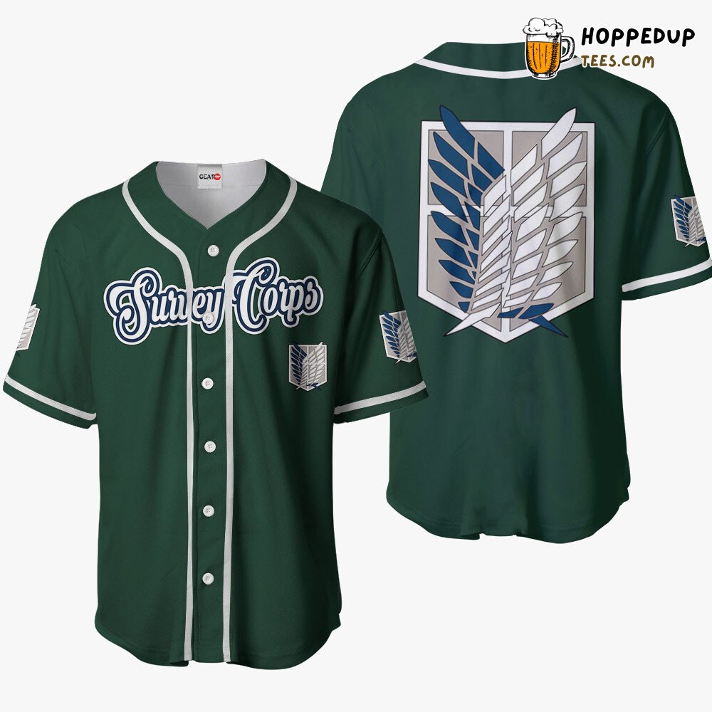 Survey Corps Distinctive Anime Baseball Jersey Unique Style Design