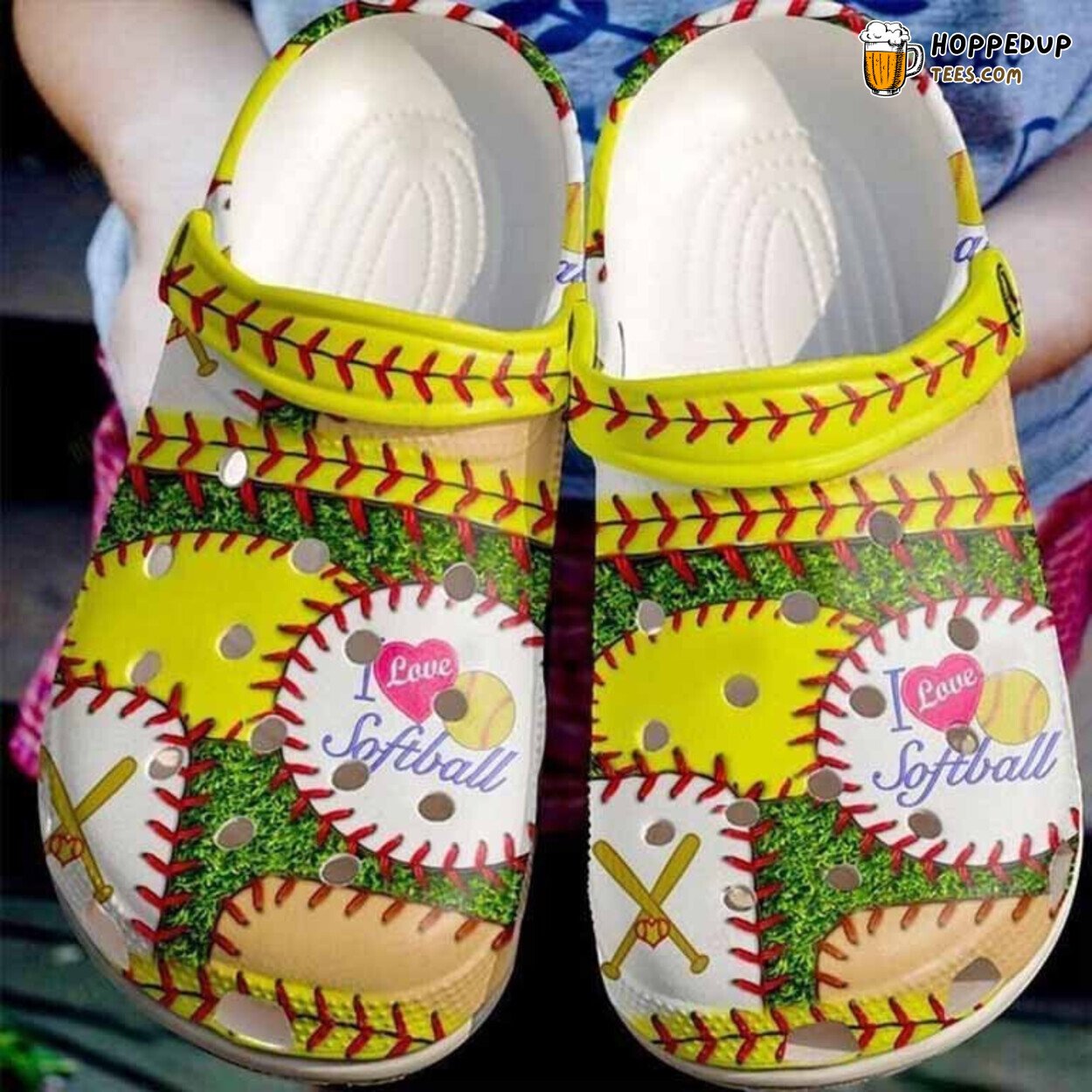 Suture Ball Love Softball Birthday Christmas Gift Comfortable Clogs