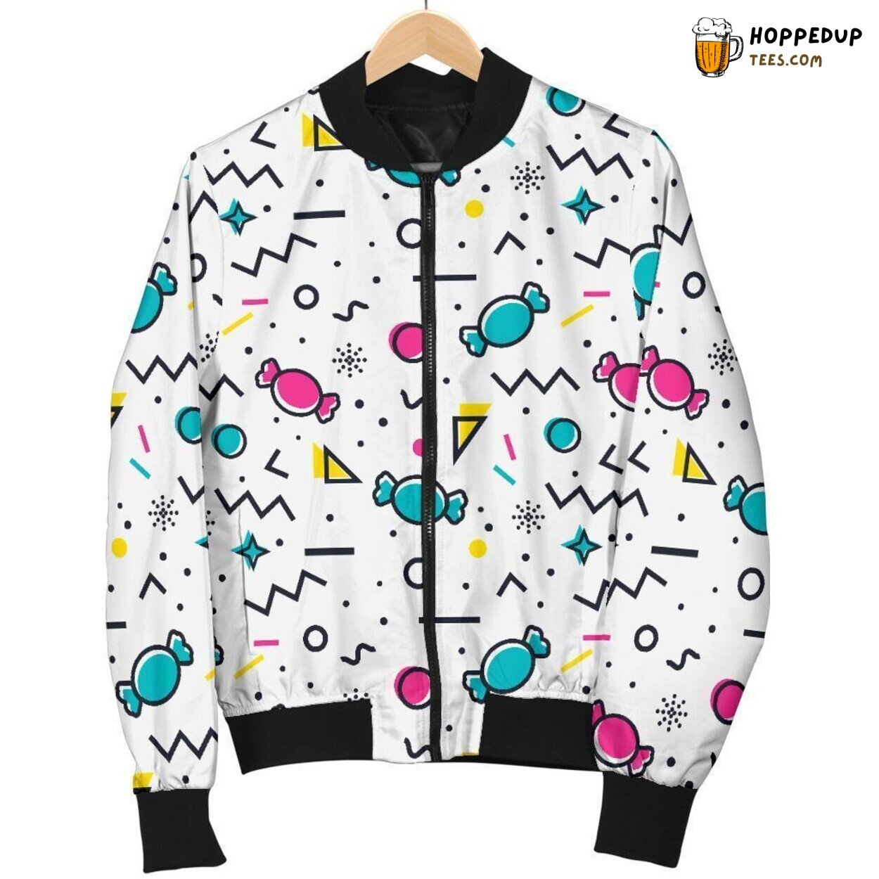 Sweet Candy Treat Essence Men’s Bomber Jacket Unique Pattern Design Display Sweet Candy Treat Essence Men’s Bomber Jacket Unique Pattern Design Display