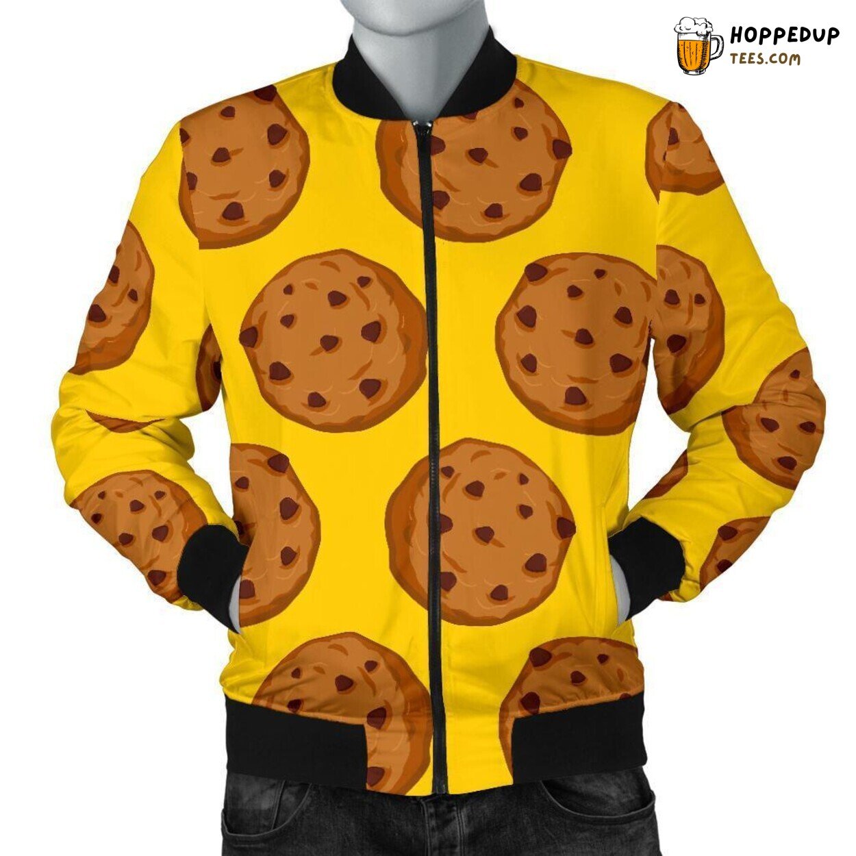Sweet Cookie Tribute Men’s Bomber Jacket Unique Essence Pattern Design Art