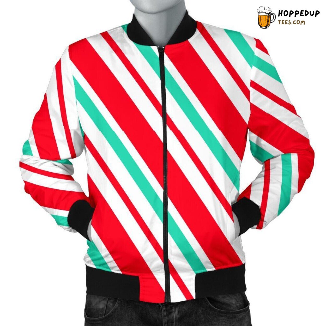 Sweet Lollipop Delight Men’s Bomber Jacket Distinct Design Pattern Showcase