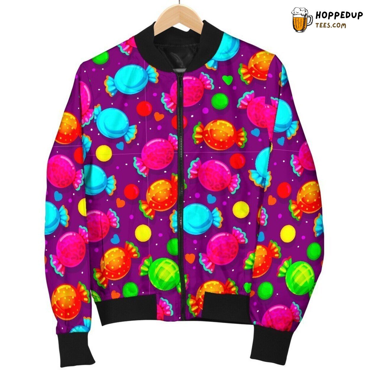 Sweet Toffee Candy Men’s Bomber Jacket Sugary Delight Design Elegance Tribute