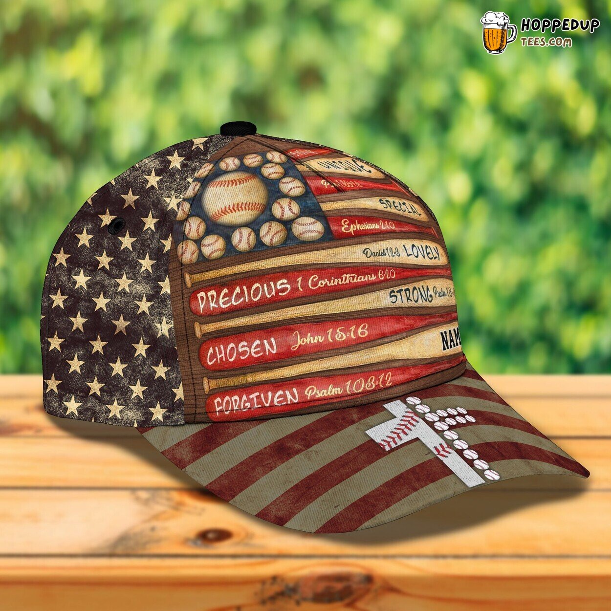 Swing Batter Swing 3D Classic Cap Baseball Personalized Name Edition Design