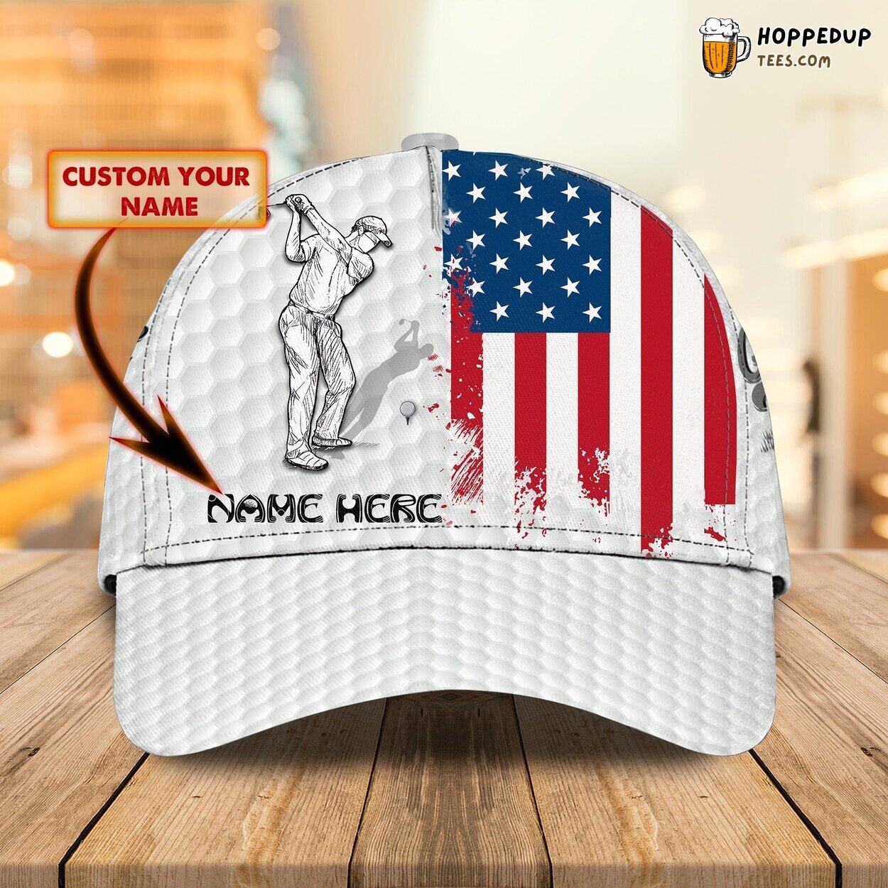 Swing in Rhythm Personalized 3D Classic Cap Golfing Passion Showcase
