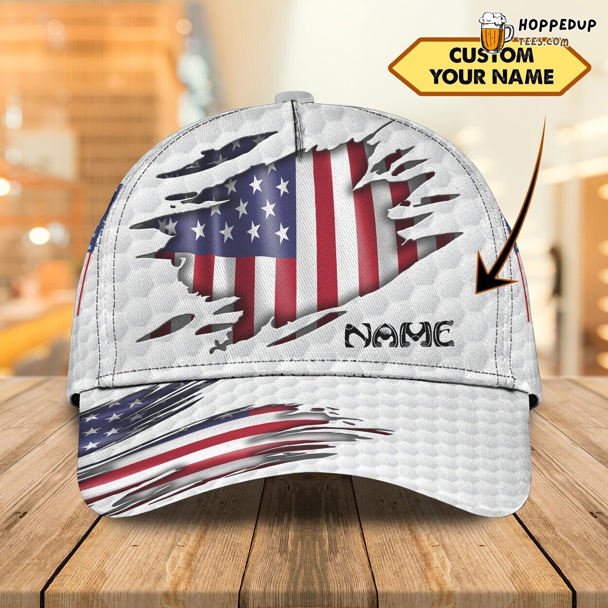 Swing the Day Away 3D Classic Cap Golf Edition Personalized Name Style