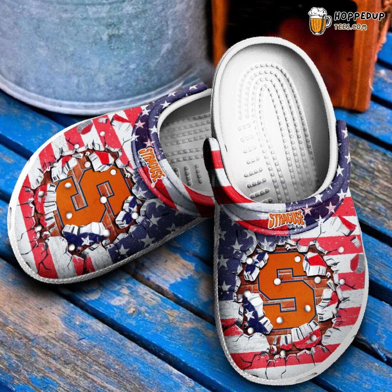 Syracuse Orange Basketball Brick Break Fan Gift Comfortable Clogs
