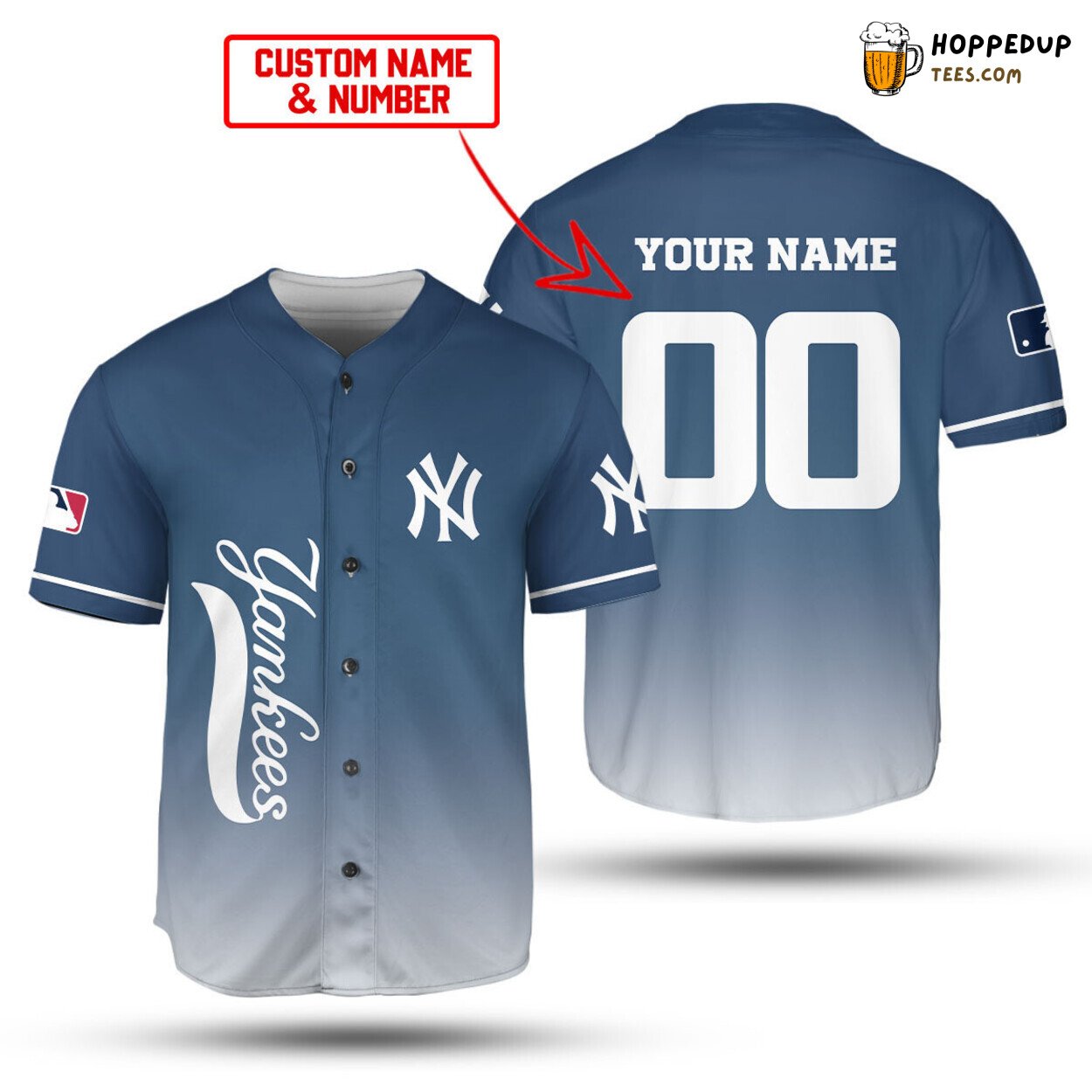 Tailored New York Yankees MLB Unisex Baseball Jersey Custom Design