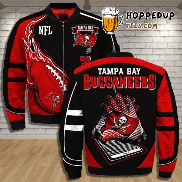 Tampa Bay Buccaneers 3D Printful Bomber Jacket First Edition Design Series