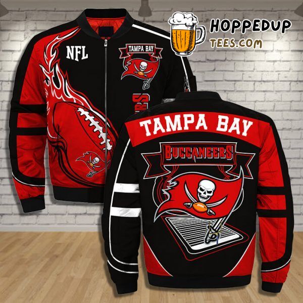 Tampa Bay Buccaneers 3D Printful Bomber Jacket Second Edition Sporty Look