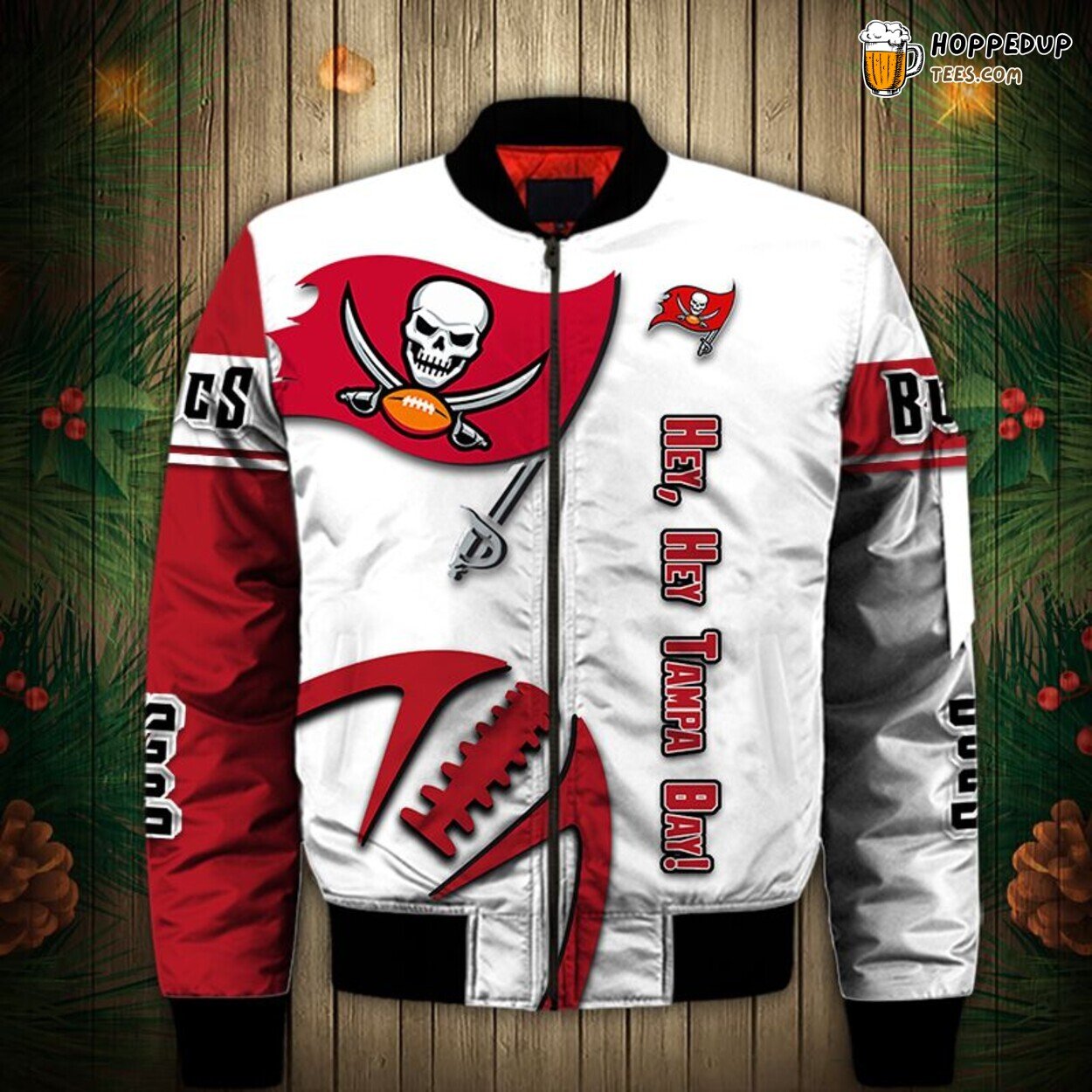 Tampa Bay Buccaneers Balls Graphic Bomber Jacket Fan Collection Design