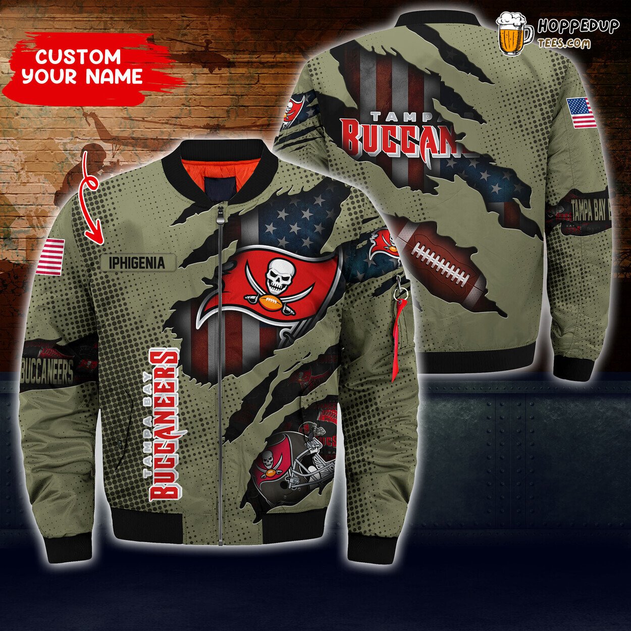 Tampa Bay Buccaneers NFL Custom Bomber Jacket Unique Boyfriend Design