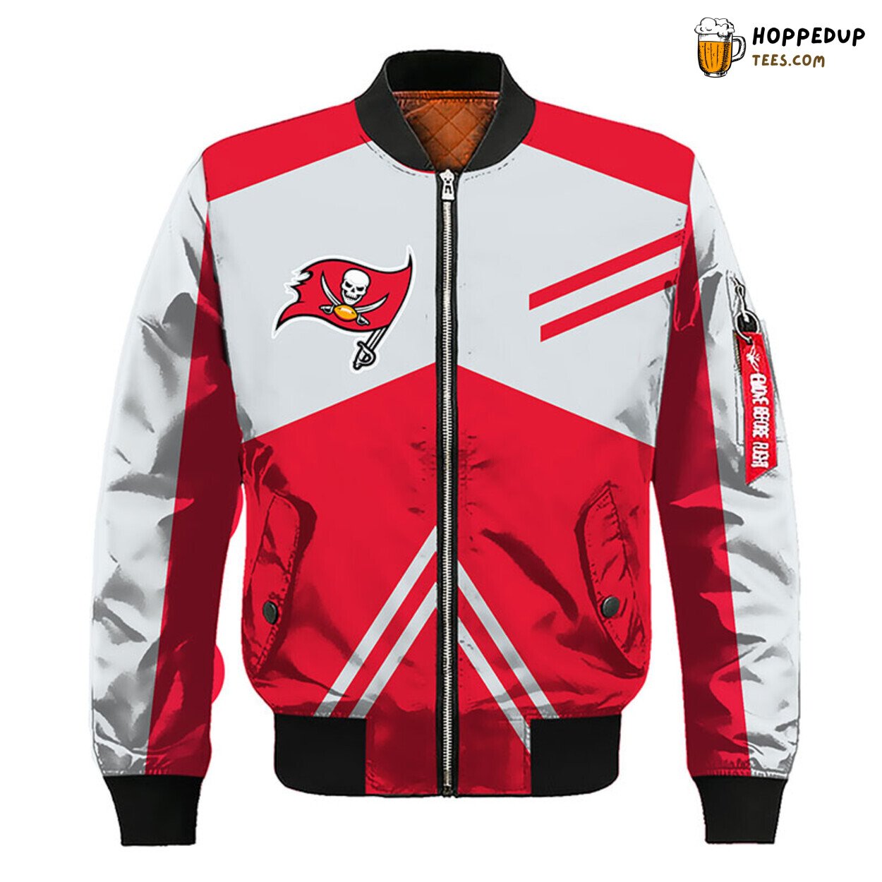 Tampa Bay Buccaneers NFL Distinct Red Silver Bomber Jacket Style