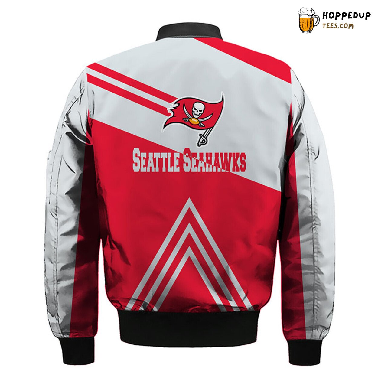 Tampa Bay Buccaneers NFL Distinct Red Silver Bomber Jacket Style