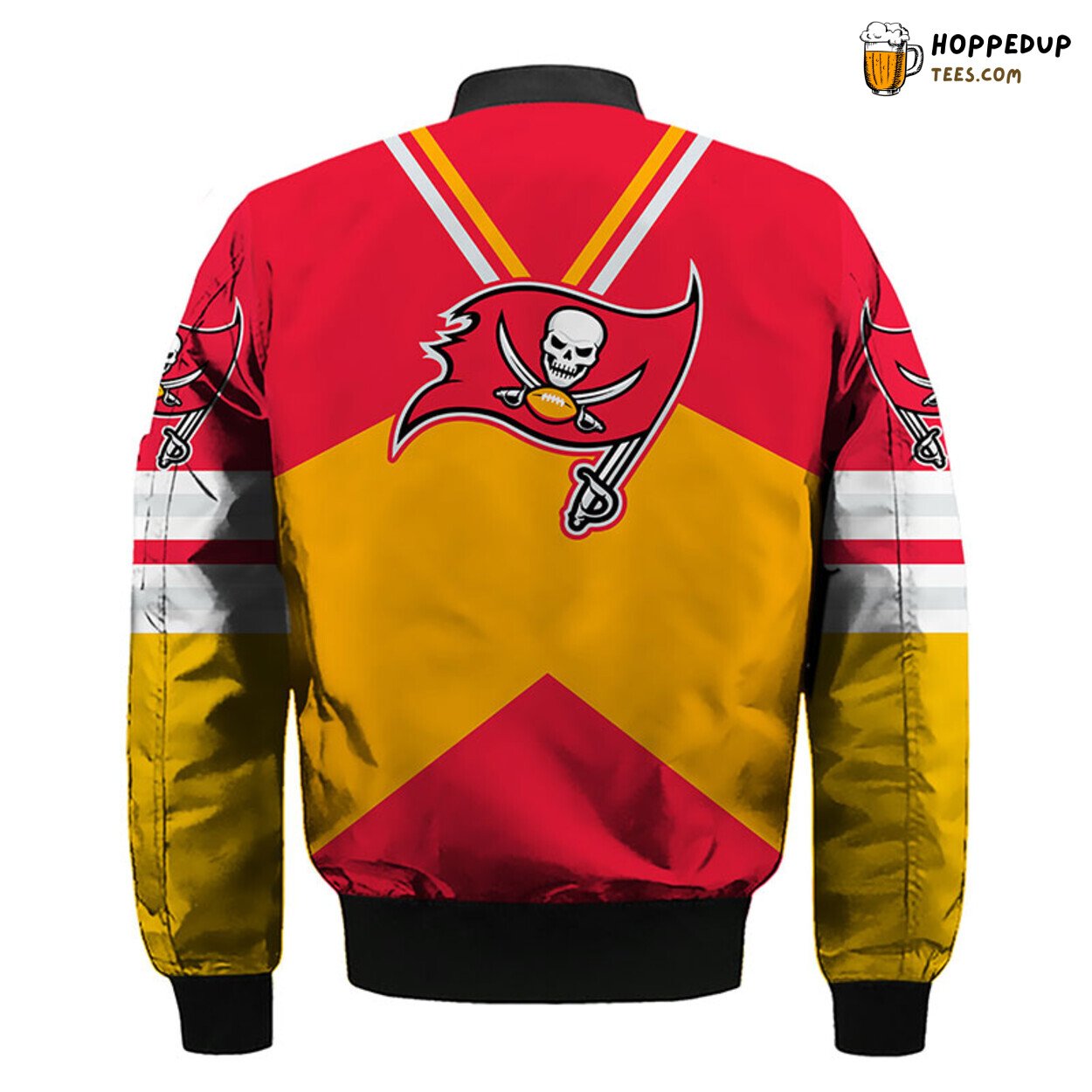 Tampa Bay Buccaneers NFL Distinct Red Yellow Bomber Jacket Style