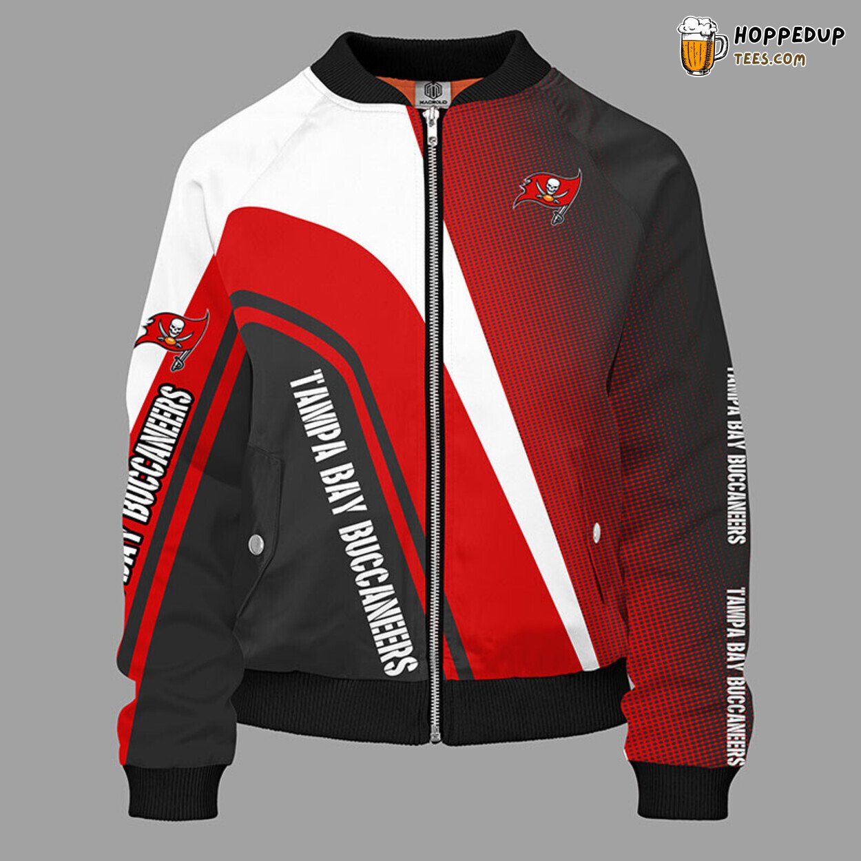 Tampa Bay Buccaneers NFL Distinctive Red Bomber Jacket Design
