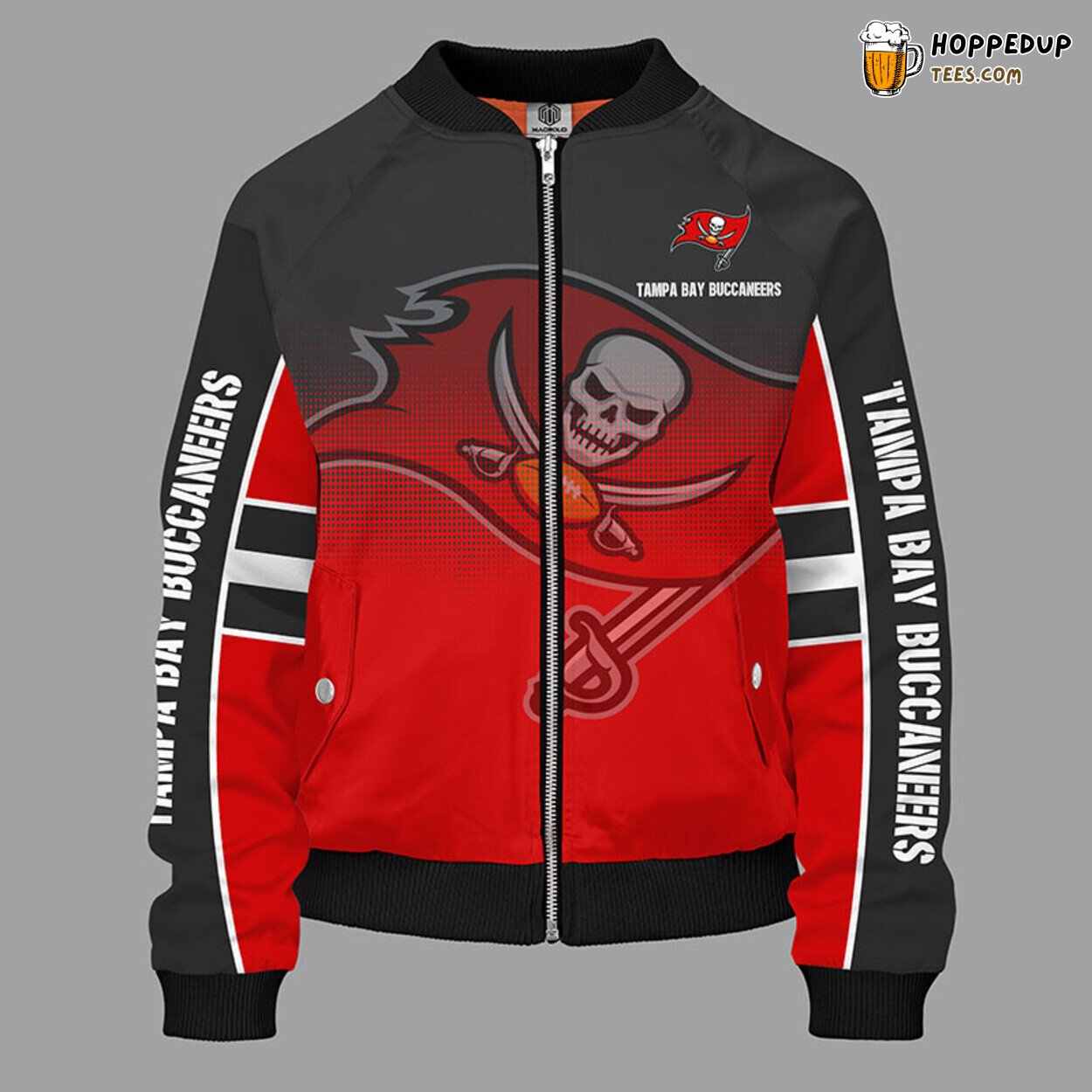 Tampa Bay Buccaneers NFL Unisex Bomber Jacket Red Classic Look