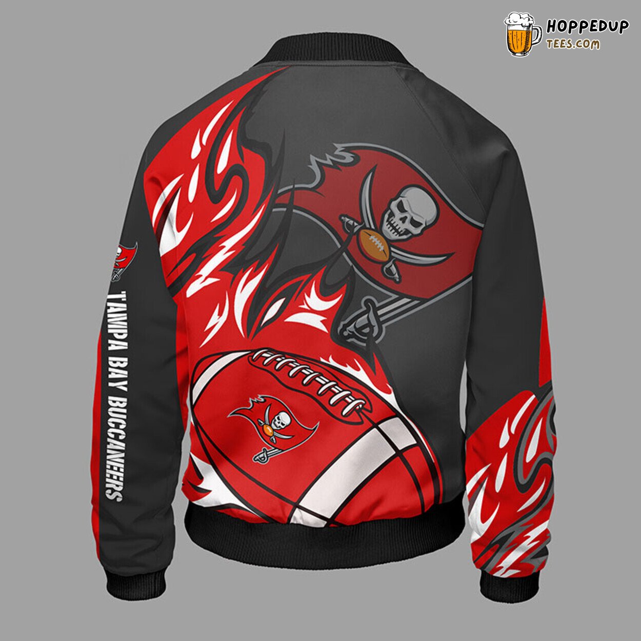 Tampa Bay Buccaneers NFL Unisex Distinct Red Bomber Jacket Look