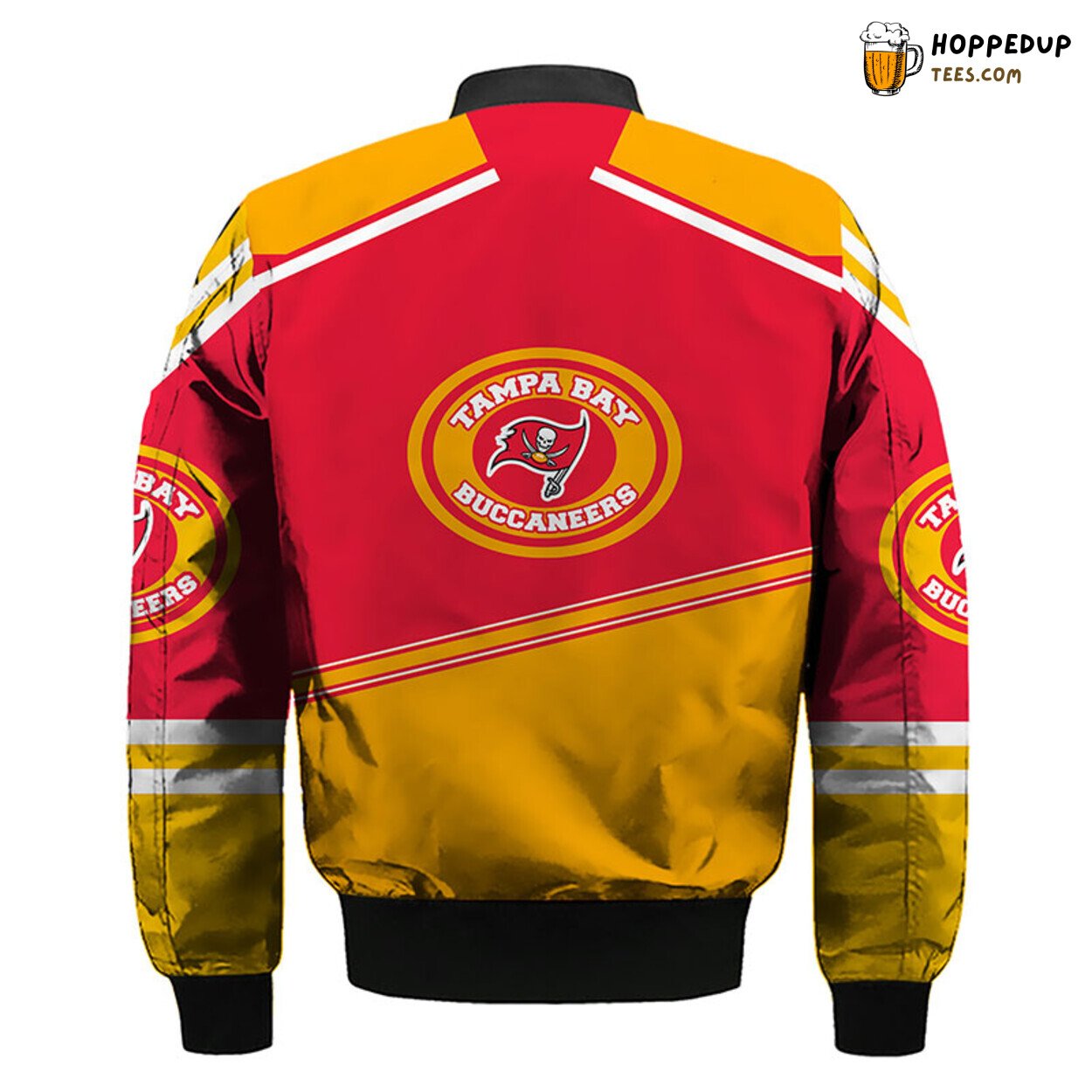 Tampa Bay Buccaneers NFL Unisex Red Yellow Bomber Jacket Theme