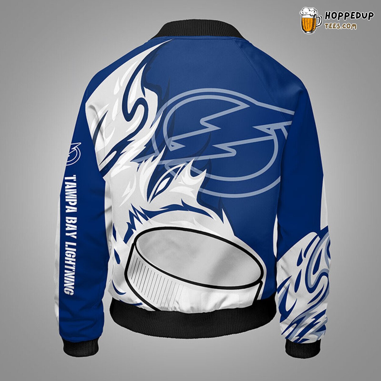Tampa Bay Lightning NHL Blue Unisex Bomber Jacket Distinctive Theme