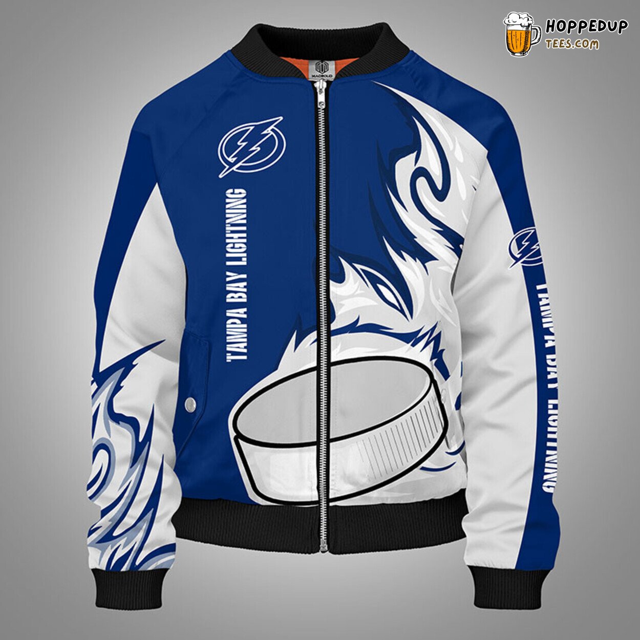 Tampa Bay Lightning NHL Blue Unisex Bomber Jacket Distinctive Theme