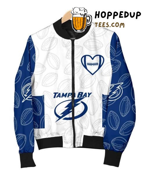 Tampa Bay Lightning NHL White Classic Bomber Jacket Series