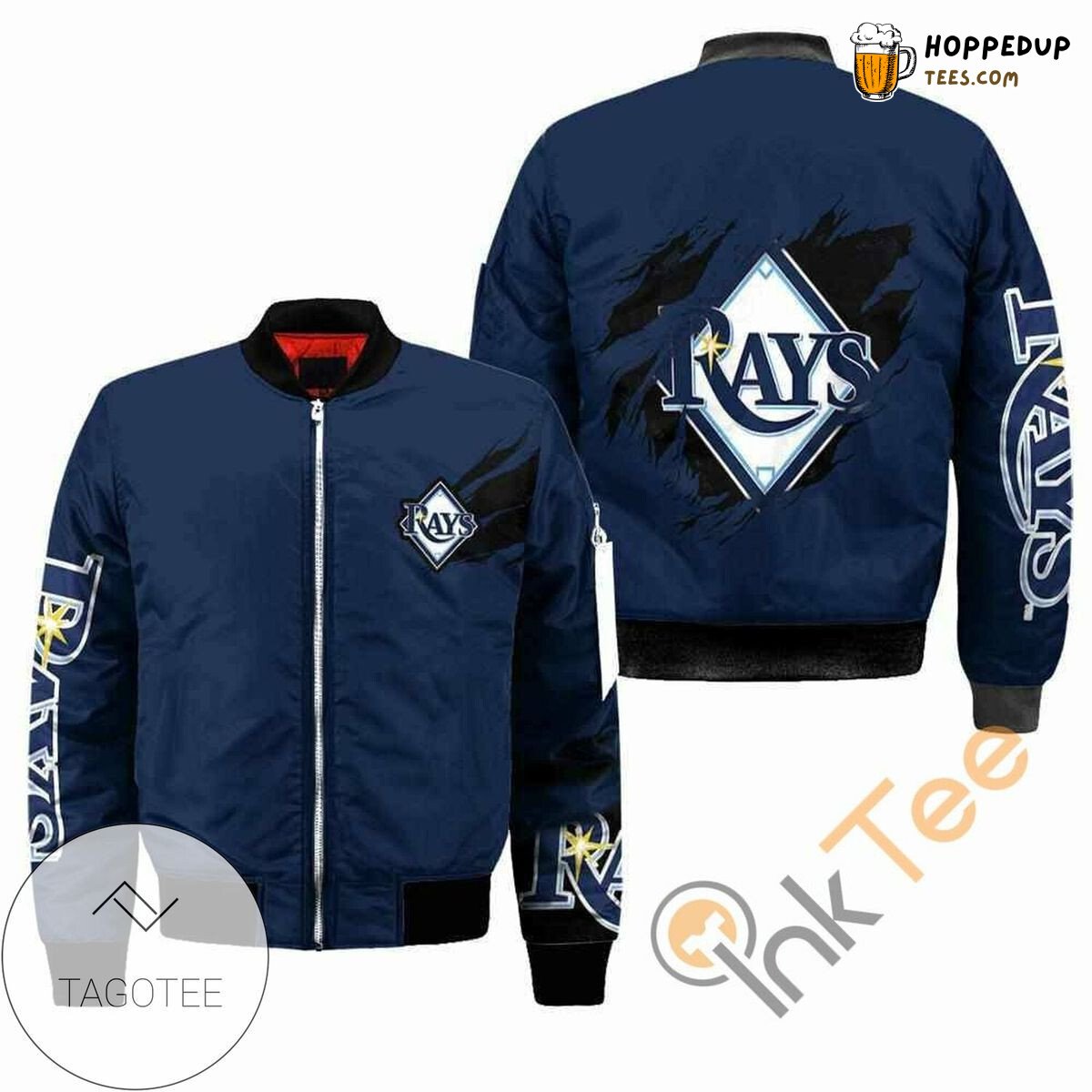 Tampa Bay Rays Classic Navy Colorway MLB Bomber Jacket Series