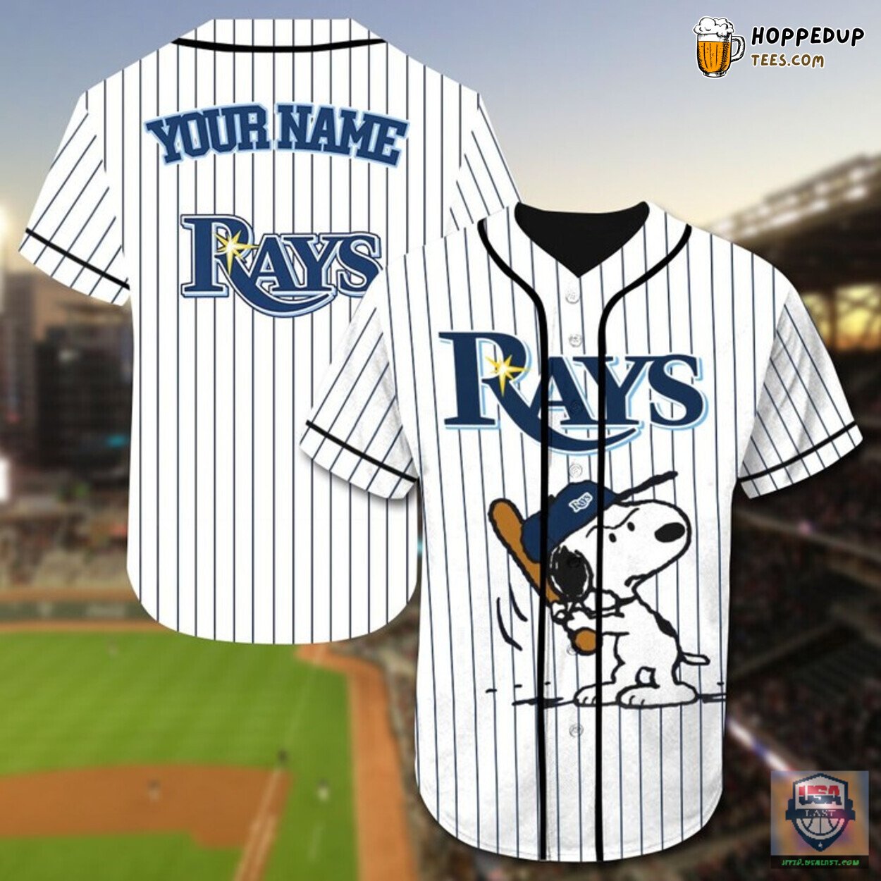 Tampa Bay Rays Snoopy Personalized Baseball Jersey Unique Edition Shirt