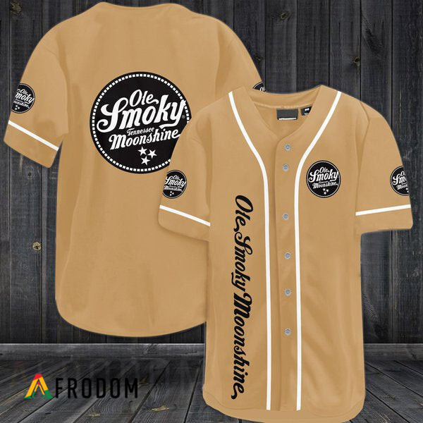 Tan Ole Smoky Moonshine Baseball Jersey HU