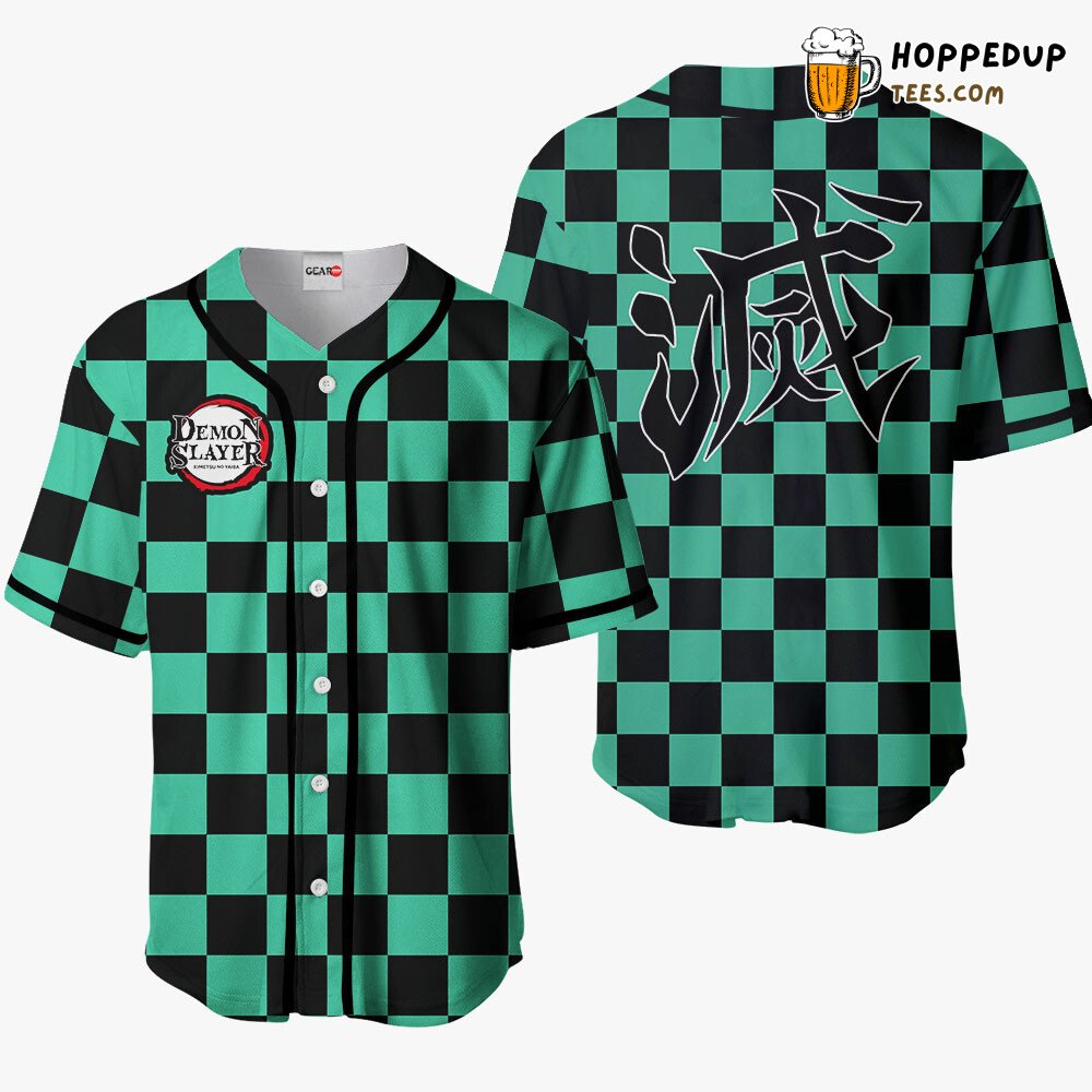 Tanjiro Distinctive Baseball Jersey Shirts Unique Patterned Clothing Design Tanjiro Distinctive Baseball Jersey Shirts Unique Patterned Clothing Design