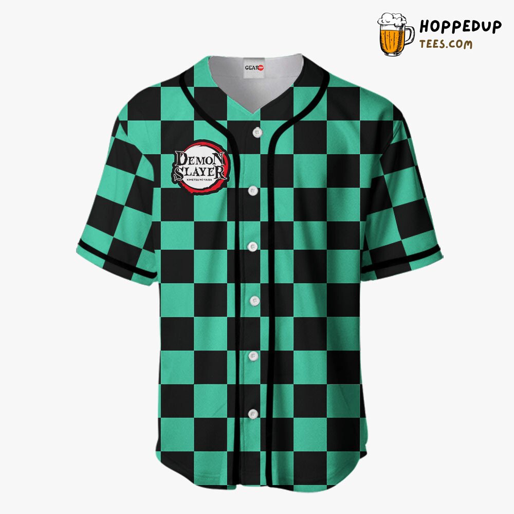 Tanjiro Distinctive Baseball Jersey Shirts Unique Patterned Clothing Design