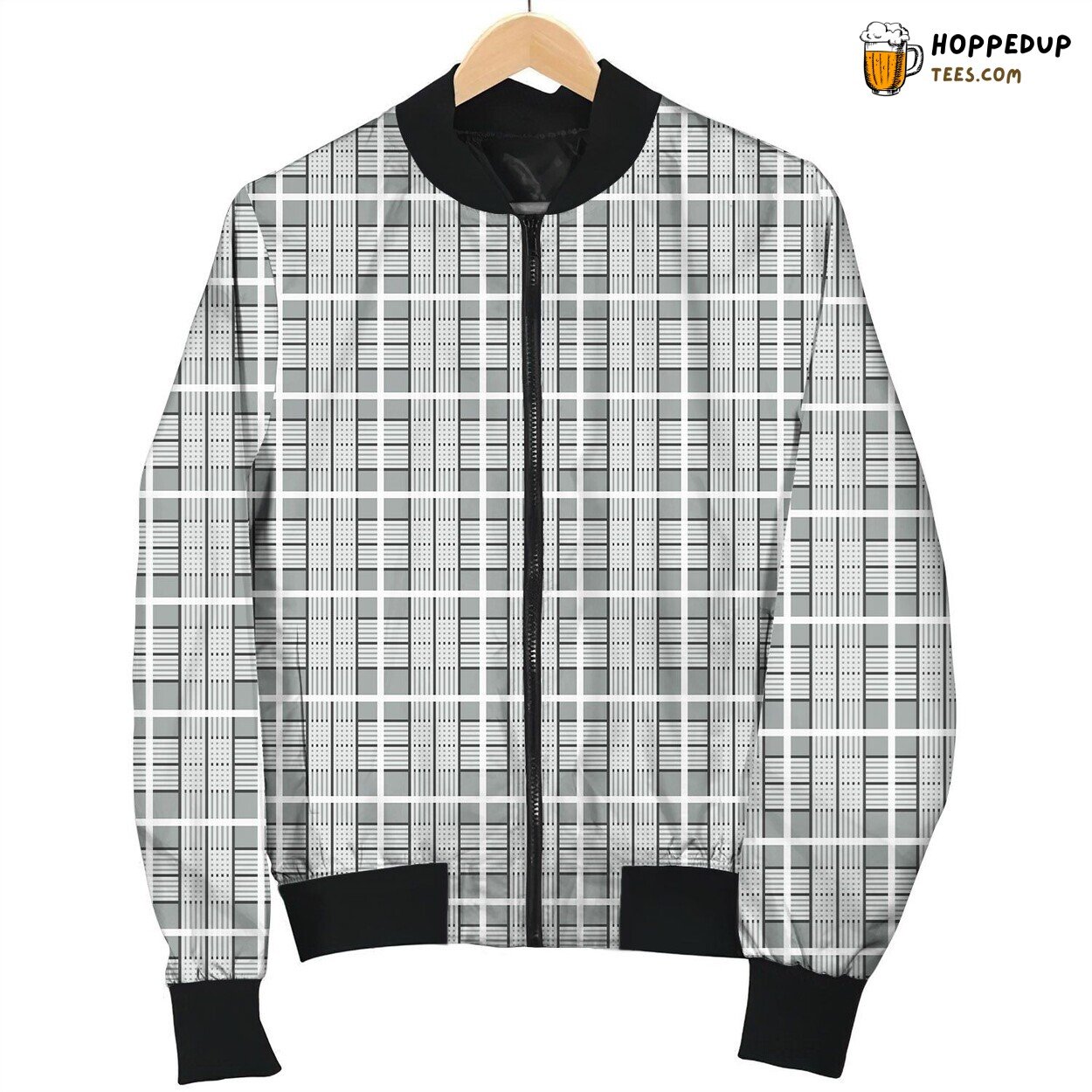 Tartan Grey Great Bomber Jacket