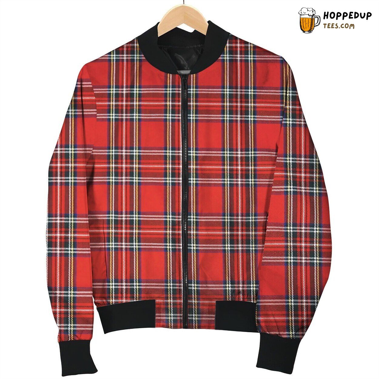 Tattersall Blue Red Bomber Jacket