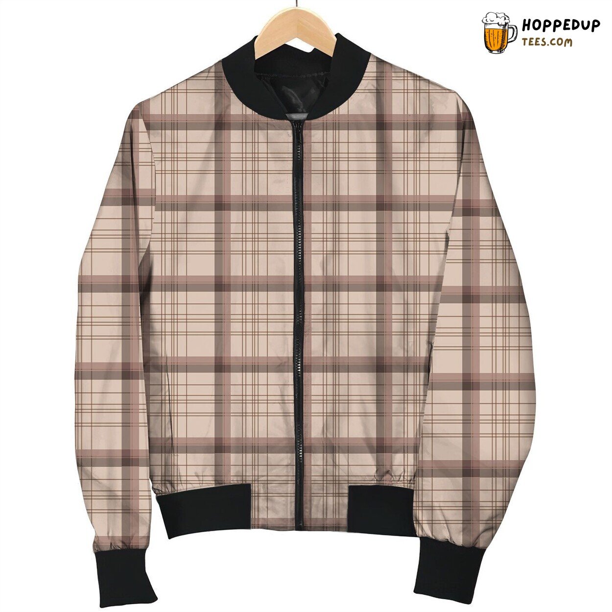 Tattersall Brown Bomber Jacket