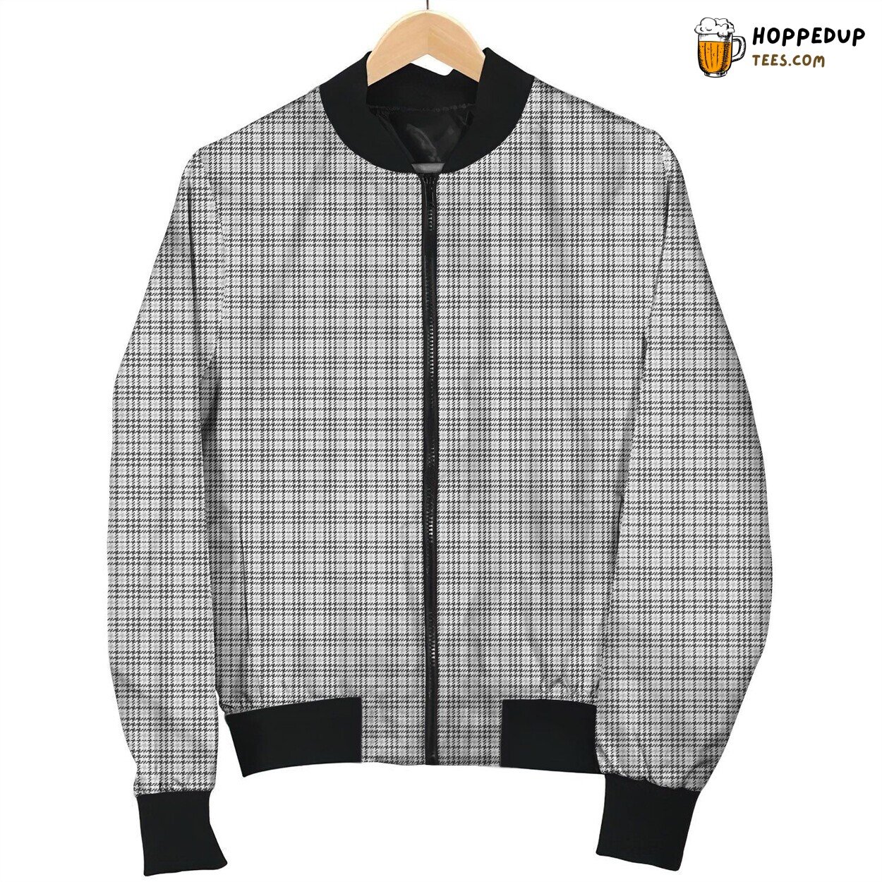 Tattersall Grey Adorable Bomber Jacket
