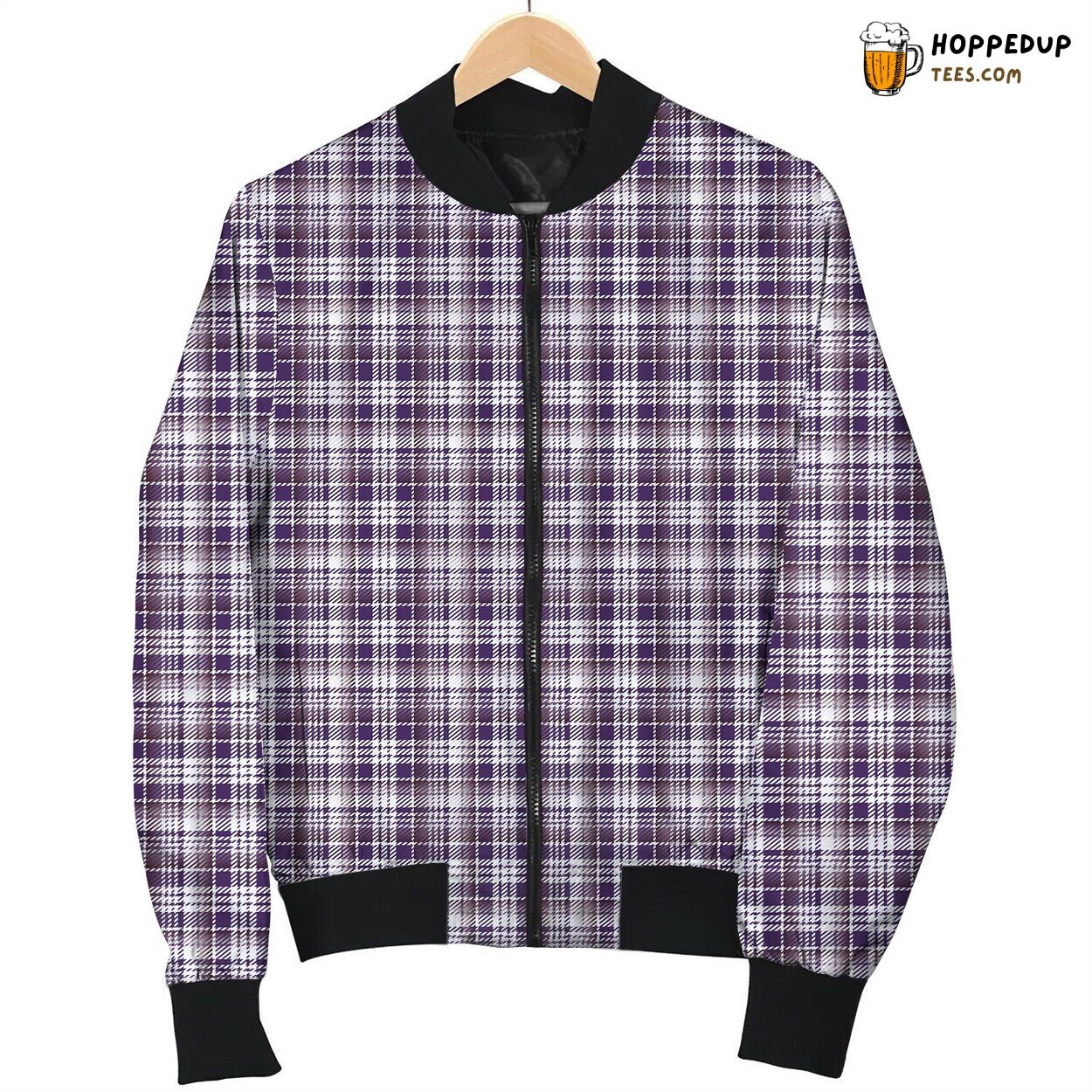 Tattersall Pattern Bomber Jacket