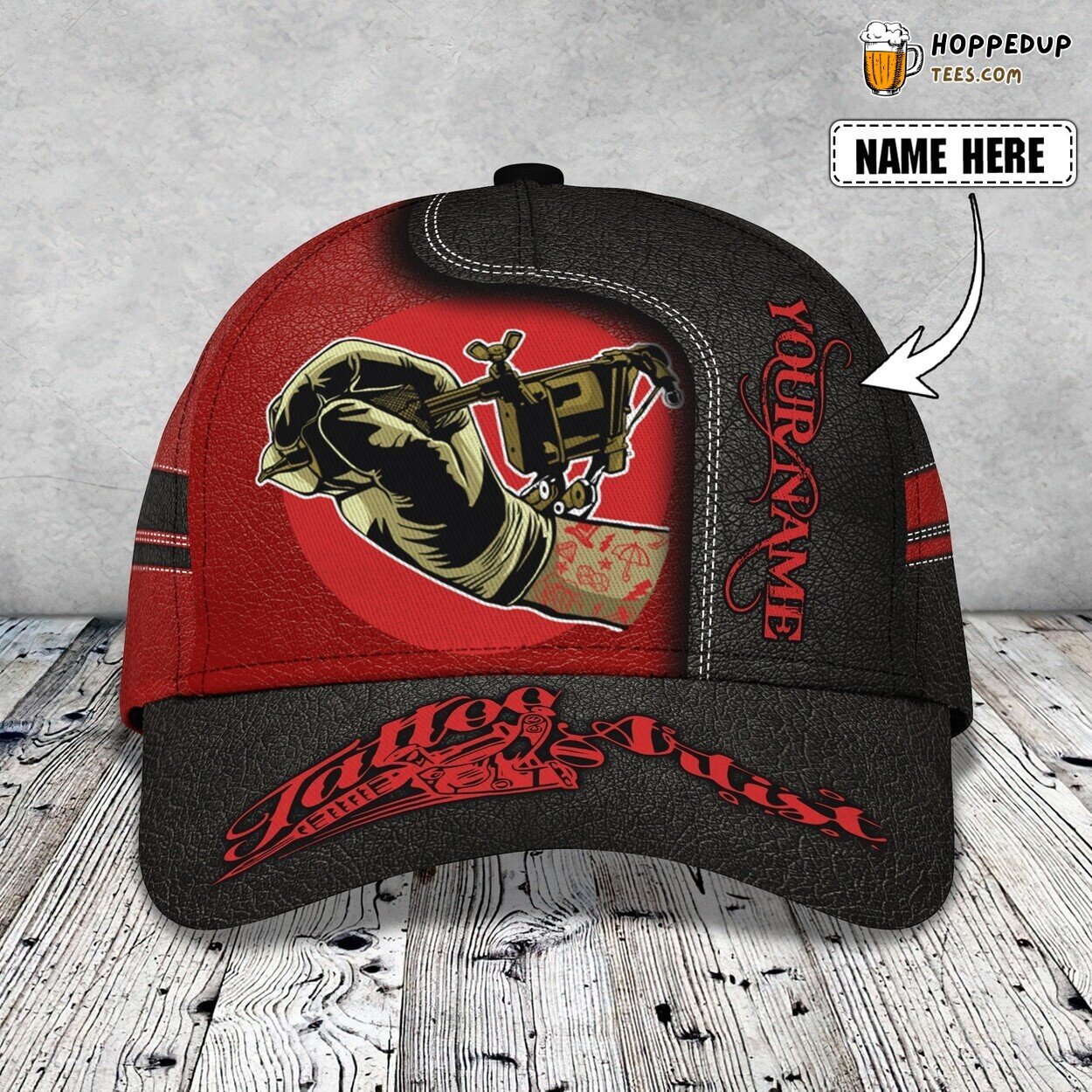 Tattoo Artist Classic 3D Cap Personalized Name Unique Premium Edition