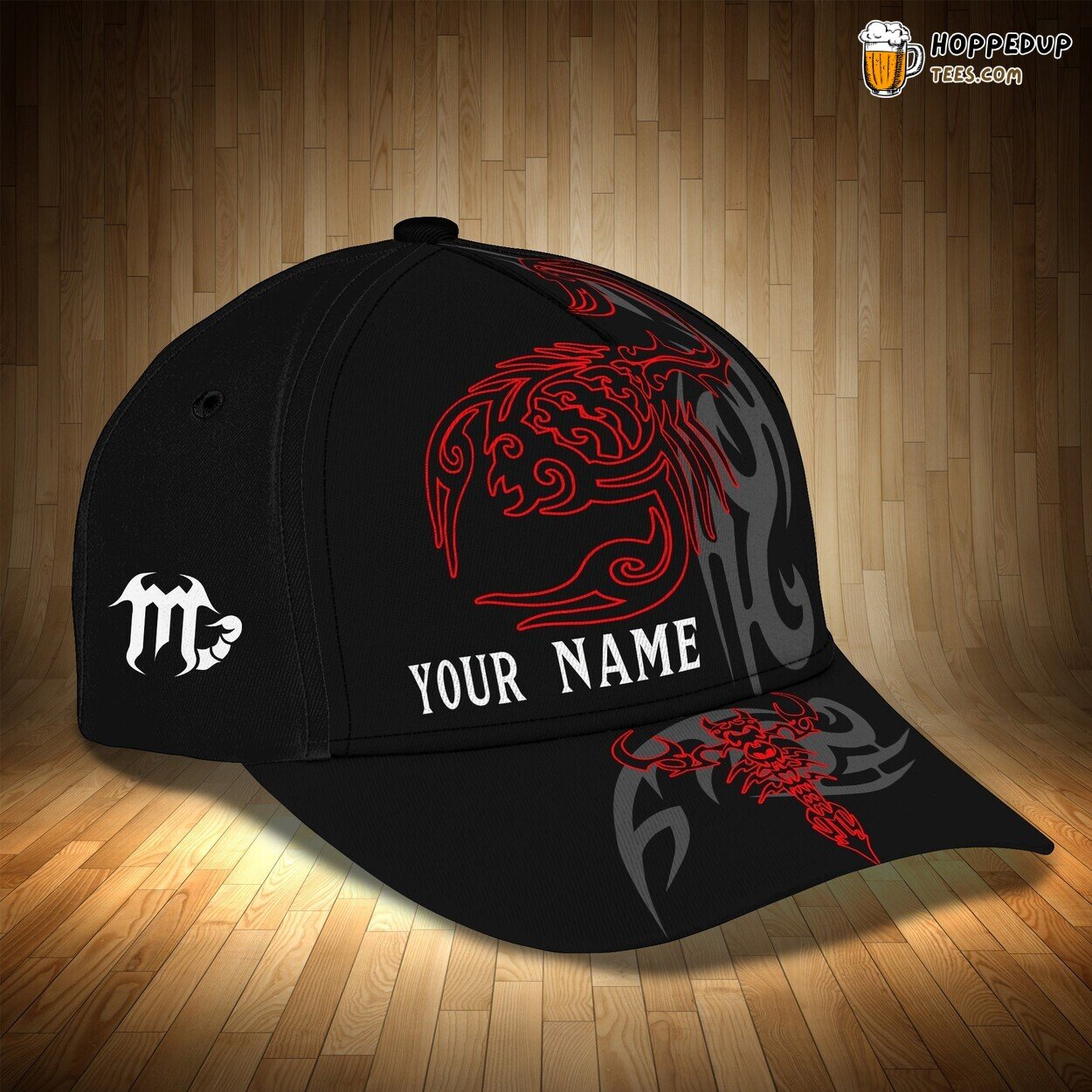 Tattoo Scorpio 3D Classic Cap Personalized Name Elegant Styling Design