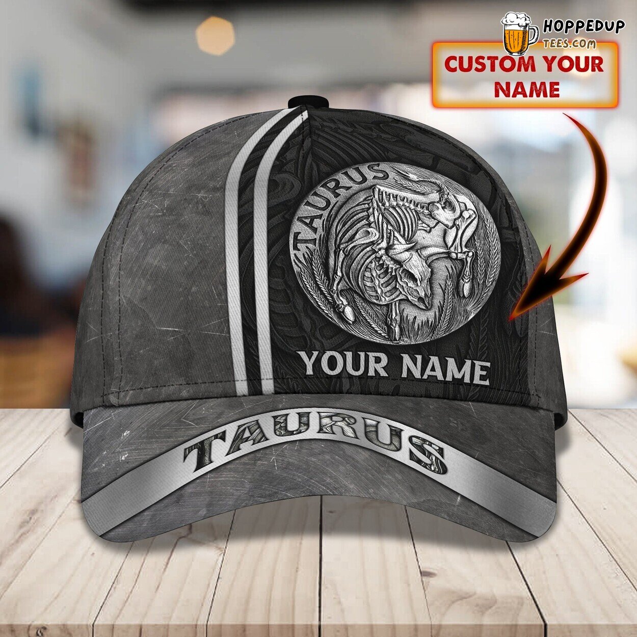 Taurus Classic 3D Cap Personalized Name Unique Premium Edition Series
