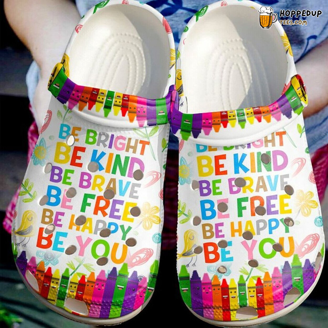 Teacher Be You Themed Lover Gift Comfortable Unique Rubber Clogs
